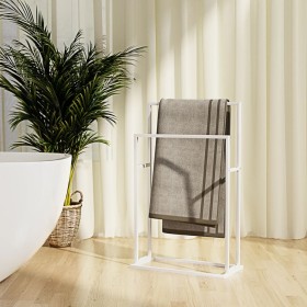 White iron standing towel rack 48x24x78.5 cm by vidaXL, Towel racks - Ref: Foro24-343088, Price: 43,66 €, Discount: %