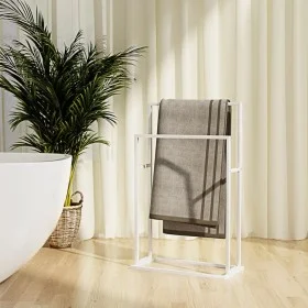 White iron standing towel rack 48x24x78.5 cm by vidaXL, Towel racks - Ref: Foro24-343088, Price: 42,00 €, Discount: %