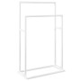 White iron standing towel rack 48x24x78.5 cm by vidaXL, Towel racks - Ref: Foro24-343088, Price: 43,66 €, Discount: %
