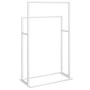 White iron standing towel rack 48x24x78.5 cm by vidaXL, Towel racks - Ref: Foro24-343088, Price: 43,66 €, Discount: %