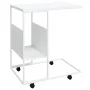 White plywood side table with wheels 55x36x63.5 cm by vidaXL, Coffee table - Ref: Foro24-343111, Price: 37,85 €, Discount: %