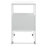 White plywood side table with wheels 55x36x63.5 cm by vidaXL, Coffee table - Ref: Foro24-343111, Price: 37,85 €, Discount: %