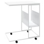 Weißer Beistelltisch aus Sperrholz mit Rollen 55x36x63,5 cm von vidaXL, Couchtisch - Ref: Foro24-343111, Preis: 38,53 €, Raba...