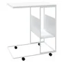 White plywood side table with wheels 55x36x63.5 cm by vidaXL, Coffee table - Ref: Foro24-343111, Price: 37,85 €, Discount: %