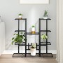 Blumenständer aus schwarzem Eisen, 94,5 x 25 x 89 cm von vidaXL, Topfständer - Ref: Foro24-343119, Preis: 65,23 €, Rabatt: %