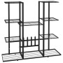 Blumenständer aus schwarzem Eisen, 94,5 x 25 x 89 cm von vidaXL, Topfständer - Ref: Foro24-343119, Preis: 65,23 €, Rabatt: %