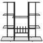 Soporte para flores de hierro negro 94,5x25x89 cm de vidaXL, Soportes para macetas - Ref: Foro24-343119, Precio: 65,23 €, Des...