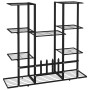 Blumenständer aus schwarzem Eisen, 94,5 x 25 x 89 cm von vidaXL, Topfständer - Ref: Foro24-343119, Preis: 65,23 €, Rabatt: %