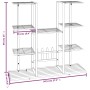 Blumenständer aus schwarzem Eisen, 94,5 x 25 x 89 cm von vidaXL, Topfständer - Ref: Foro24-343119, Preis: 65,23 €, Rabatt: %
