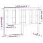 Bettkopfteil aus massivem grauem Kiefernholz, 125,5 x 4 x 100 cm von vidaXL, Kopf- und Fußteile - Ref: Foro24-817982, Preis: ...