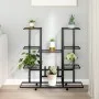 Flower stand with black iron wheels 94.5x24.5x91.5 cm by vidaXL, Pot stands - Ref: Foro24-343121, Price: 65,75 €, Discount: %