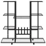 Blumenständer mit Rollen schwarzes Eisen 94,5x24,5x91,5 cm von vidaXL, Topfständer - Ref: Foro24-343121, Preis: 68,53 €, Raba...