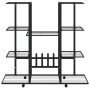Blumenständer mit Rollen schwarzes Eisen 94,5x24,5x91,5 cm von vidaXL, Topfständer - Ref: Foro24-343121, Preis: 65,91 €, Raba...