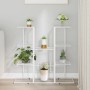 Blumenständer aus weißem Eisen, 94,5 x 25 x 89 cm von vidaXL, Topfständer - Ref: Foro24-343120, Preis: 59,30 €, Rabatt: %