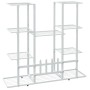 Blumenständer aus weißem Eisen, 94,5 x 25 x 89 cm von vidaXL, Topfständer - Ref: Foro24-343120, Preis: 59,30 €, Rabatt: %