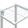 Blumenständer aus weißem Eisen, 94,5 x 25 x 89 cm von vidaXL, Topfständer - Ref: Foro24-343120, Preis: 59,30 €, Rabatt: %
