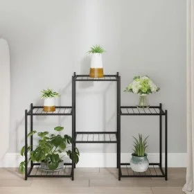 Blumenständer aus schwarzem Eisen, 83x25x60 cm von vidaXL, Topfständer - Ref: Foro24-343125, Preis: 41,67 €, Rabatt: %