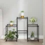 Blumenständer aus schwarzem Eisen, 83x25x60 cm von vidaXL, Topfständer - Ref: Foro24-343125, Preis: 46,56 €, Rabatt: %