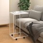 Weißer Beistelltisch aus Sperrholz mit Rollen 40x30x63,5 cm von vidaXL, Couchtisch - Ref: Foro24-343099, Preis: 36,60 €, Raba...