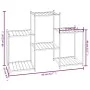 Blumenständer aus schwarzem Eisen, 83x25x60 cm von vidaXL, Topfständer - Ref: Foro24-343125, Preis: 46,56 €, Rabatt: %