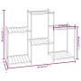 Blumenständer aus schwarzem Eisen, 83x25x60 cm von vidaXL, Topfständer - Ref: Foro24-343125, Preis: 46,56 €, Rabatt: %