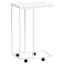 Weißer Beistelltisch aus Sperrholz mit Rollen 40x30x63,5 cm von vidaXL, Couchtisch - Ref: Foro24-343099, Preis: 36,60 €, Raba...