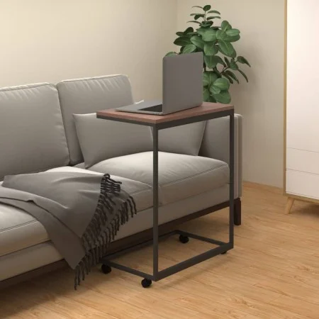Side table with black engineered wood wheels 55x35x70 cm by vidaXL, Coffee table - Ref: Foro24-343100, Price: 41,01 €, Discou...