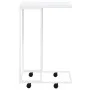 White plywood side table with wheels 40x30x63.5 cm by vidaXL, Coffee table - Ref: Foro24-343099, Price: 35,96 €, Discount: %