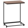 Beistelltisch mit Rollen schwarz Holzwerkstoff 55x35x70 cm von vidaXL, Couchtisch - Ref: Foro24-343100, Preis: 41,82 €, Rabat...