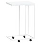 Weißer Beistelltisch aus Sperrholz mit Rollen 40x30x63,5 cm von vidaXL, Couchtisch - Ref: Foro24-343099, Preis: 36,60 €, Raba...