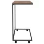 Side table with black engineered wood wheels 55x35x70 cm by vidaXL, Coffee table - Ref: Foro24-343100, Price: 41,01 €, Discou...