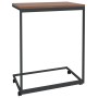 Side table with black engineered wood wheels 55x35x70 cm by vidaXL, Coffee table - Ref: Foro24-343100, Price: 41,82 €, Discou...