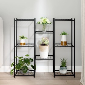 Black iron flower stand 83x25x80 cm by vidaXL, Pot stands - Ref: Foro24-343127, Price: 47,21 €, Discount: %