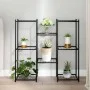 Black iron flower stand 83x25x80 cm by vidaXL, Pot stands - Ref: Foro24-343127, Price: 46,56 €, Discount: %