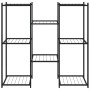 Soporte para flores de hierro negro 83x25x80 cm de vidaXL, Soportes para macetas - Ref: Foro24-343127, Precio: 45,54 €, Descu...