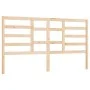 Bettkopfteil aus massivem Kiefernholz, 206 x 4 x 104 cm von vidaXL, Kopf- und Fußteile - Ref: Foro24-818160, Preis: 39,48 €, ...