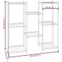 Black iron flower stand 83x25x80 cm by vidaXL, Pot stands - Ref: Foro24-343127, Price: 46,56 €, Discount: %