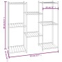 Blumenständer aus schwarzem Eisen, 83x25x80 cm von vidaXL, Topfständer - Ref: Foro24-343127, Preis: 47,21 €, Rabatt: %