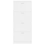 Glossy white plywood shoe cabinet 59x17x150 cm by vidaXL, Shoe racks and shoe organizers - Ref: Foro24-342522, Price: 125,69 ...