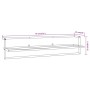 White iron towel rack 95x25x22 cm by vidaXL, Towel racks - Ref: Foro24-343093, Price: 38,36 €, Discount: %