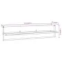 White iron towel rack 95x25x22 cm by vidaXL, Towel racks - Ref: Foro24-343093, Price: 38,36 €, Discount: %