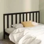 Cabecero de cama madera maciza de pino negro 206x4x100 cm de vidaXL, Cabeceros y pies de cama - Ref: Foro24-817714, Precio: 3...