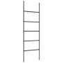 Ladder towel rack with 5 levels, black iron, 58x175 cm. by vidaXL, Towel racks - Ref: Foro24-343114, Price: 41,89 €, Discount: %