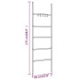 Ladder towel rack with 5 levels, black iron, 58x175 cm. by vidaXL, Towel racks - Ref: Foro24-343114, Price: 41,89 €, Discount: %