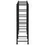 Soporte para flores con ruedas hierro negro 83x25x83,5 cm de vidaXL, Soportes para macetas - Ref: Foro24-343128, Precio: 49,1...