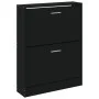 Schwarzer Schuhschrank aus Sperrholz, 59 x 17 x 81 cm von vidaXL, Schuhregale und Schuhorganisatoren - Ref: Foro24-342536, Pr...