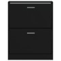 Mueble zapatero madera contrachapada negro 59x17x81 cm de vidaXL, Zapateros y organizadores de calzado - Ref: Foro24-342536, ...