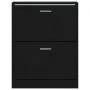 Schwarzer Schuhschrank aus Sperrholz, 59 x 17 x 81 cm von vidaXL, Schuhregale und Schuhorganisatoren - Ref: Foro24-342536, Pr...