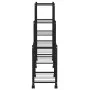 Soporte para flores con ruedas hierro negro 83x25x83,5 cm de vidaXL, Soportes para macetas - Ref: Foro24-343130, Precio: 52,7...