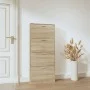 Schuhschrank aus eichenfarbigem Sperrholz 59x17x150 cm von vidaXL, Schuhregale und Schuhorganisatoren - Ref: Foro24-342519, P...
